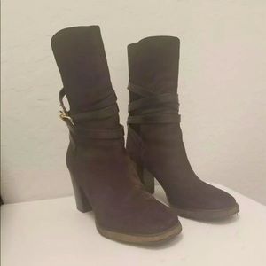 Tory Burch Jamie Suede Brown Boots